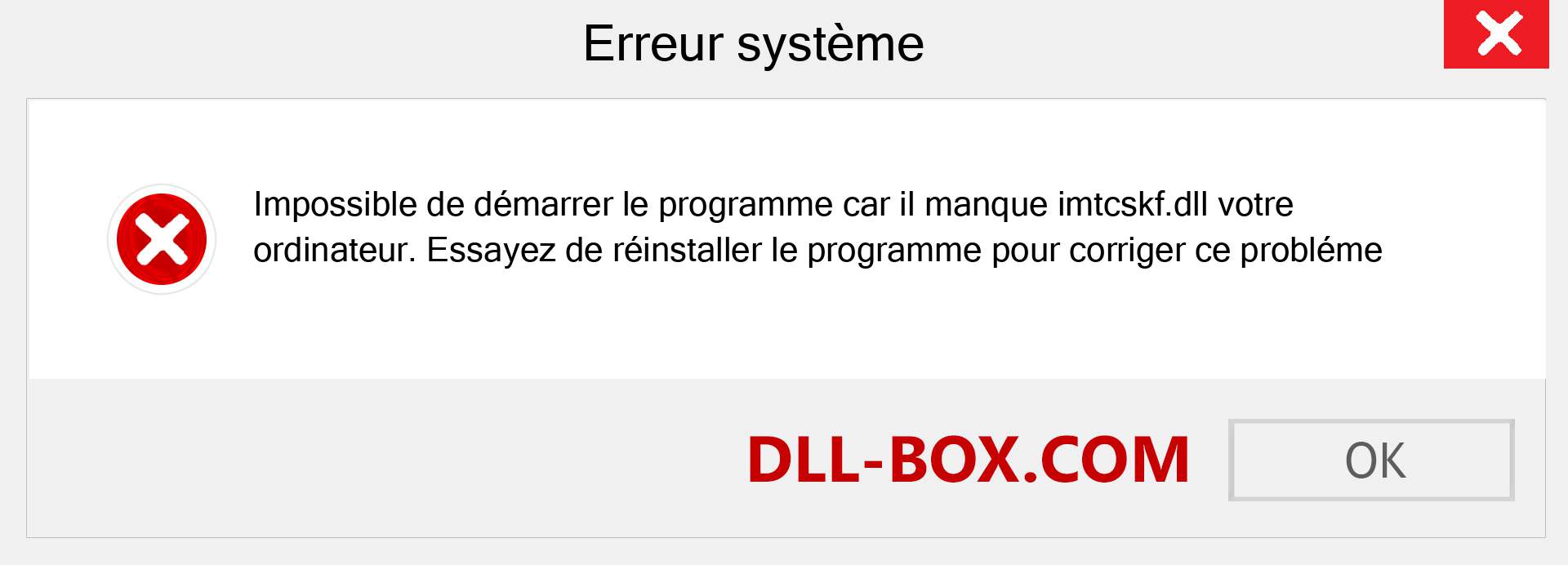 Le fichier imtcskf.dll est manquant ?. Télécharger pour Windows 7, 8, 10 - Correction de l'erreur manquante imtcskf dll sur Windows, photos, images